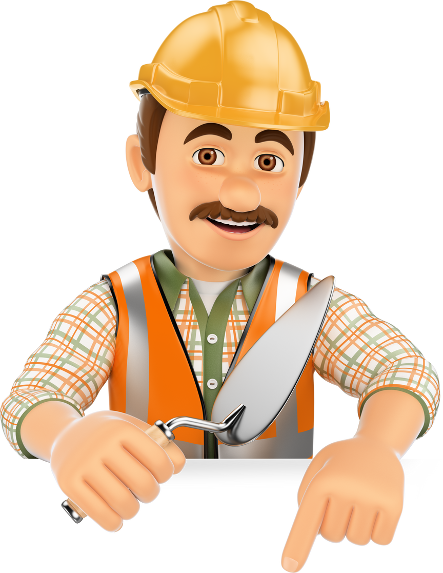 3D Construction Worker 
